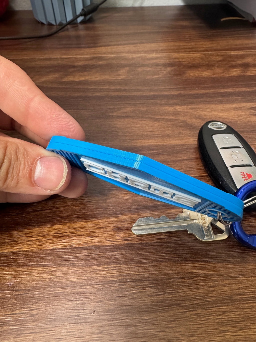 Retro Motel Keychain NFC Tag Holder